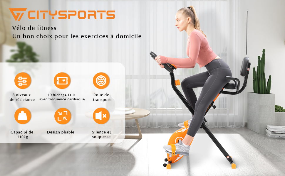 Citysports V Lo D Appartements Pliable Avec Dossier V Lo Dexercice