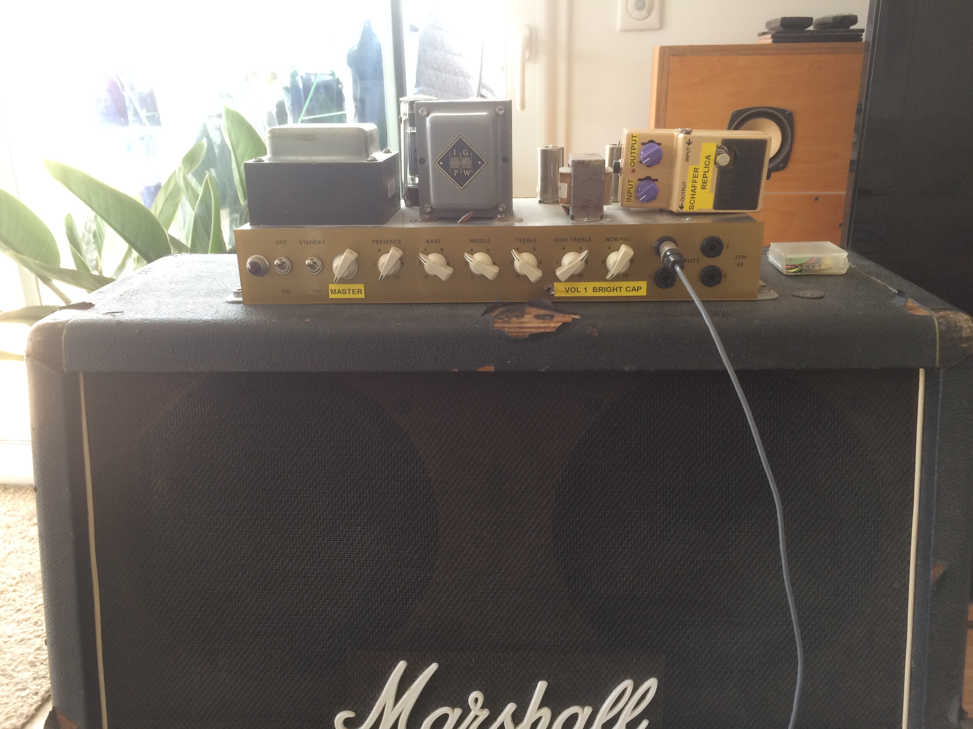 clone marshall 1967 JTM50 Blackflag + SCHAFFER REPLICA