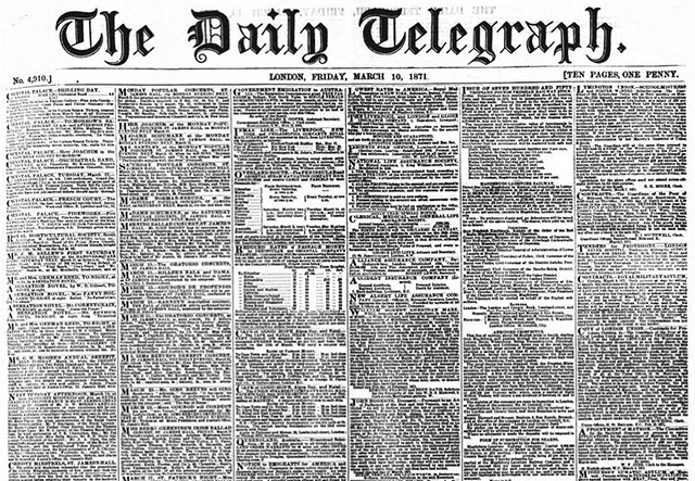 im daily Telegraph
