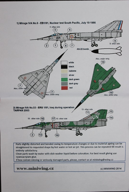 Mirage IV A Miniwings 1/144 1806190501105669815768764