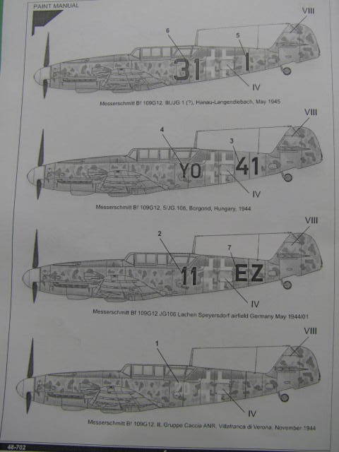 Revue de kit Me-109 G-12 AMG 1/48 kit # 48702 18062602014923669015779404