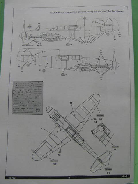 Revue de kit Me-109 G-12 AMG 1/48 kit # 48702 18062602015023669015779406