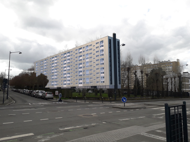 Insertion trottoir côté opposé boulevard Clémenceau