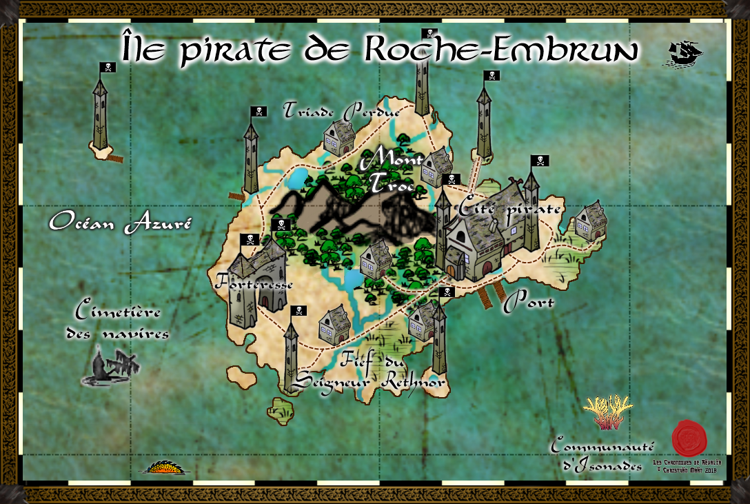 Géographie et Carte de l'île de Roche-Embrun 18091401192623817215892129