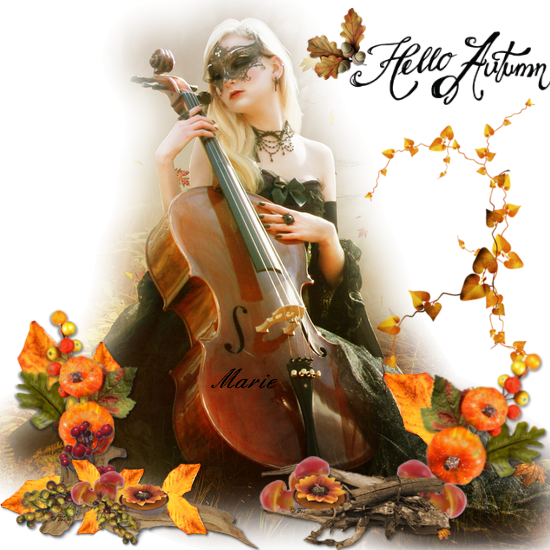 femme musique automne