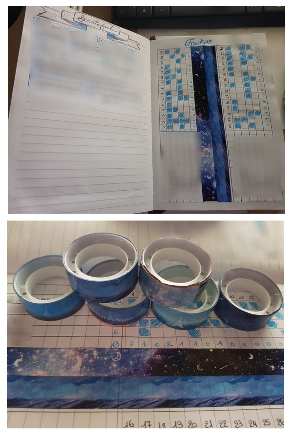 bullet journal et washi tape
