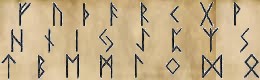 futhark ancien premier ordre parchemin