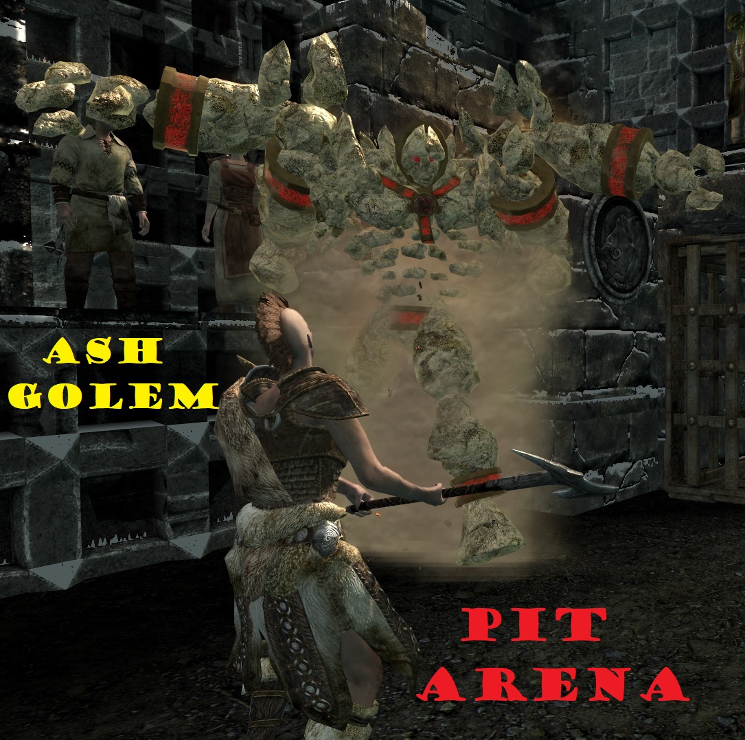 Pit Arena Ash Golem