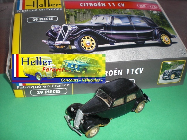 Heller 56159 - Maquette Citroën 11 CV - 1:43