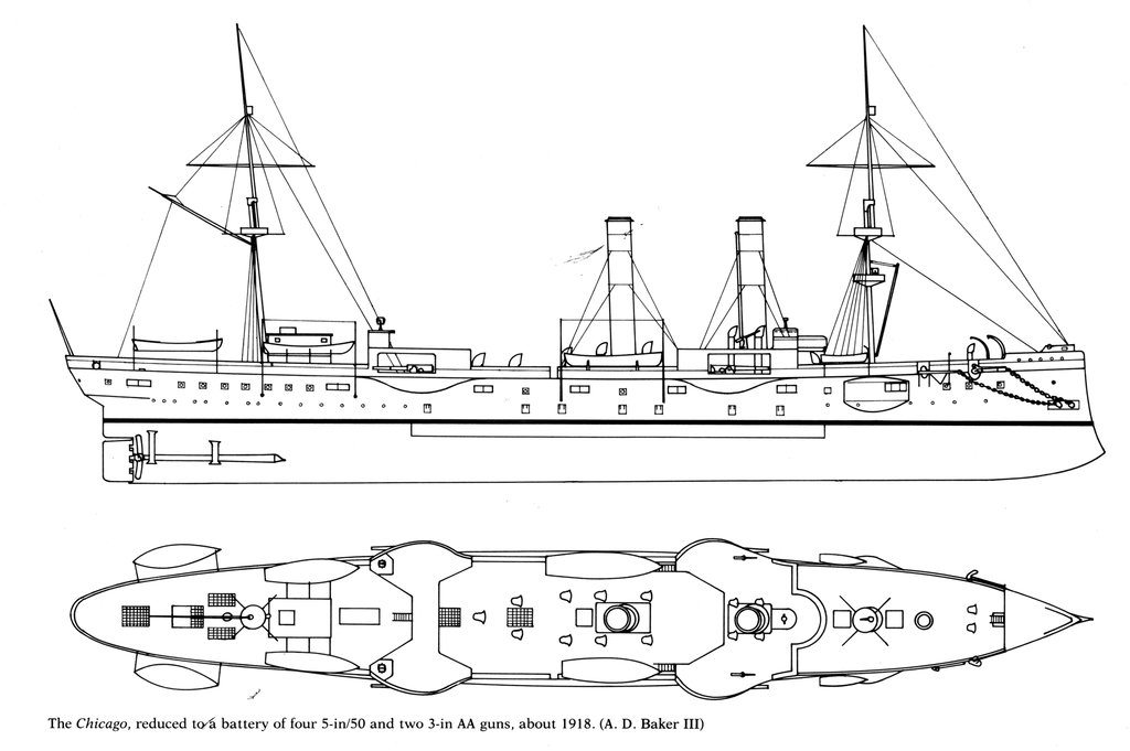 USS Chicago - croiseur protégé 1/700 Combrig - Page 4 18112611474323134916012849