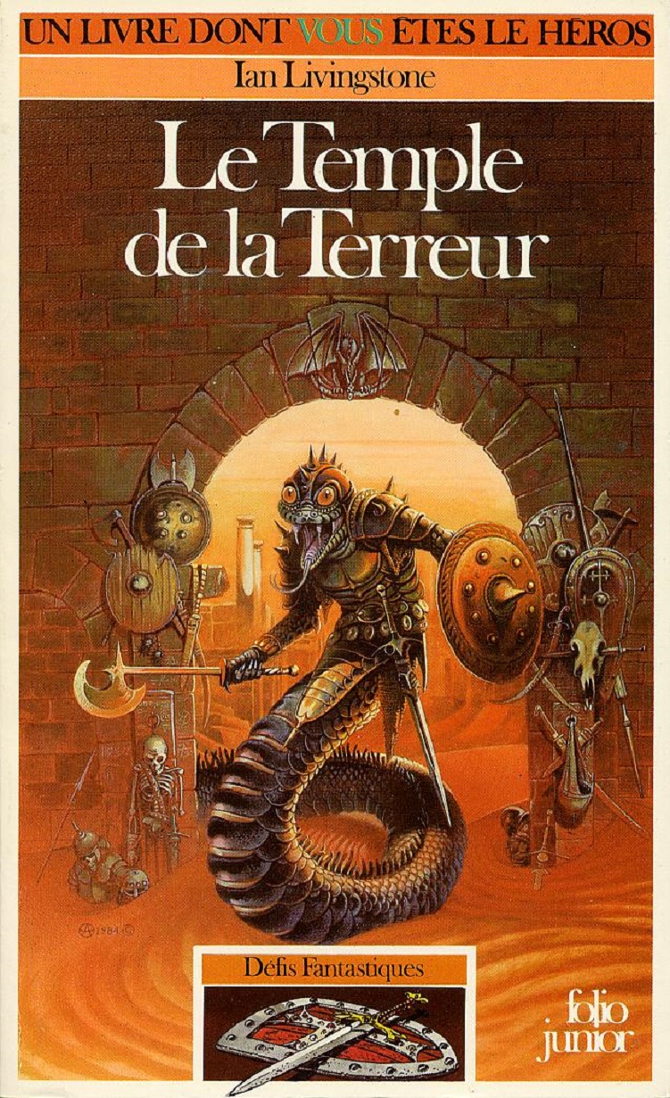 UN LIVRE DONT VOUS ÊTES LE HÉROS : LE TEMPLE DE LA TERREUR (1987) dans JEU 19010407403015263616060992