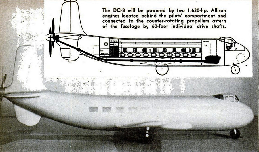 DC8 Skybus Popular Mechanics 1945