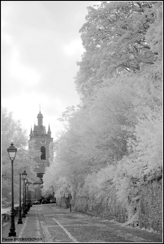 Thuin, photo infrarouge par Pierre BOURGUIGNON, Belgique