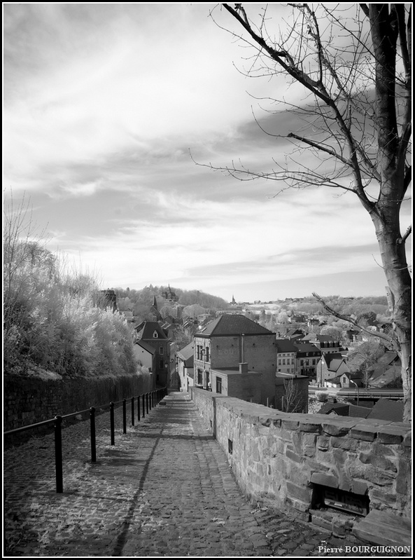 Thuin, photographie infrarouge par Pierre BOURGUIGNON, Belgique