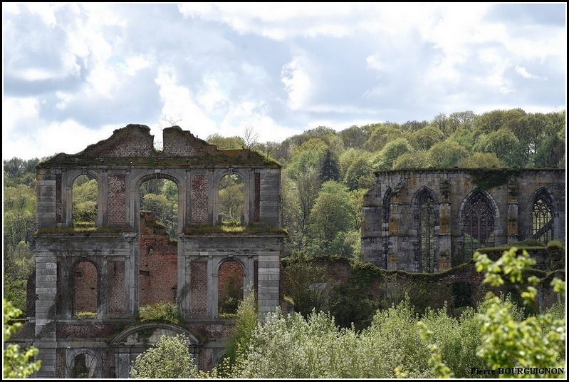 Abbaye d'Aulne, photographie par Pierre BOURGUIGNON, Belgique