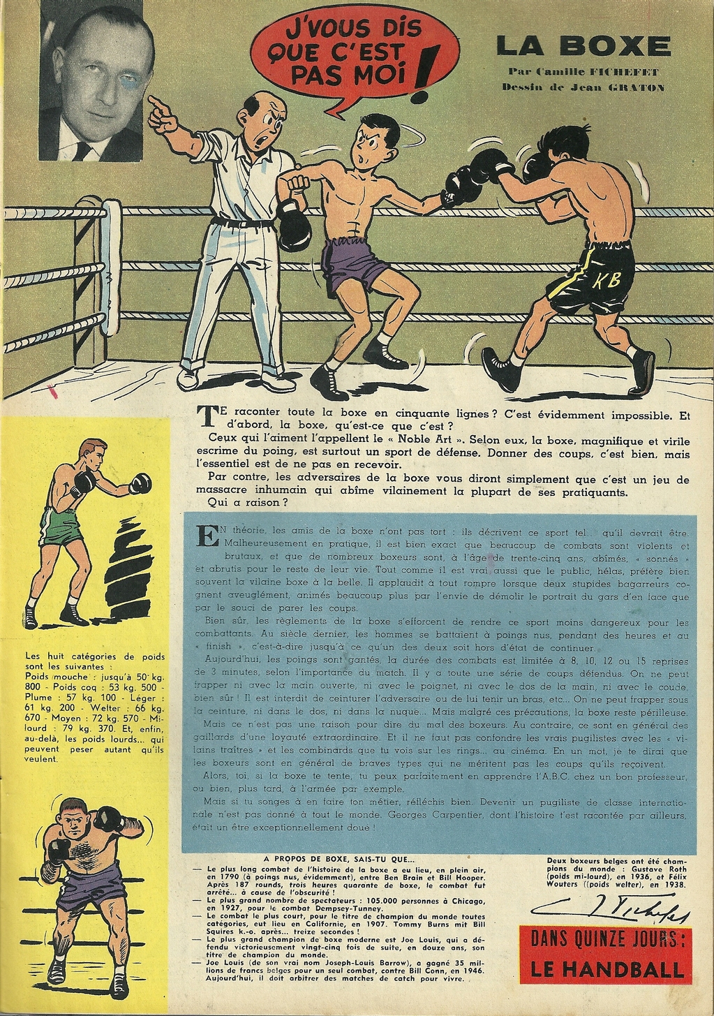 Jean Graton - La boxe - Tintin 1959 - 11