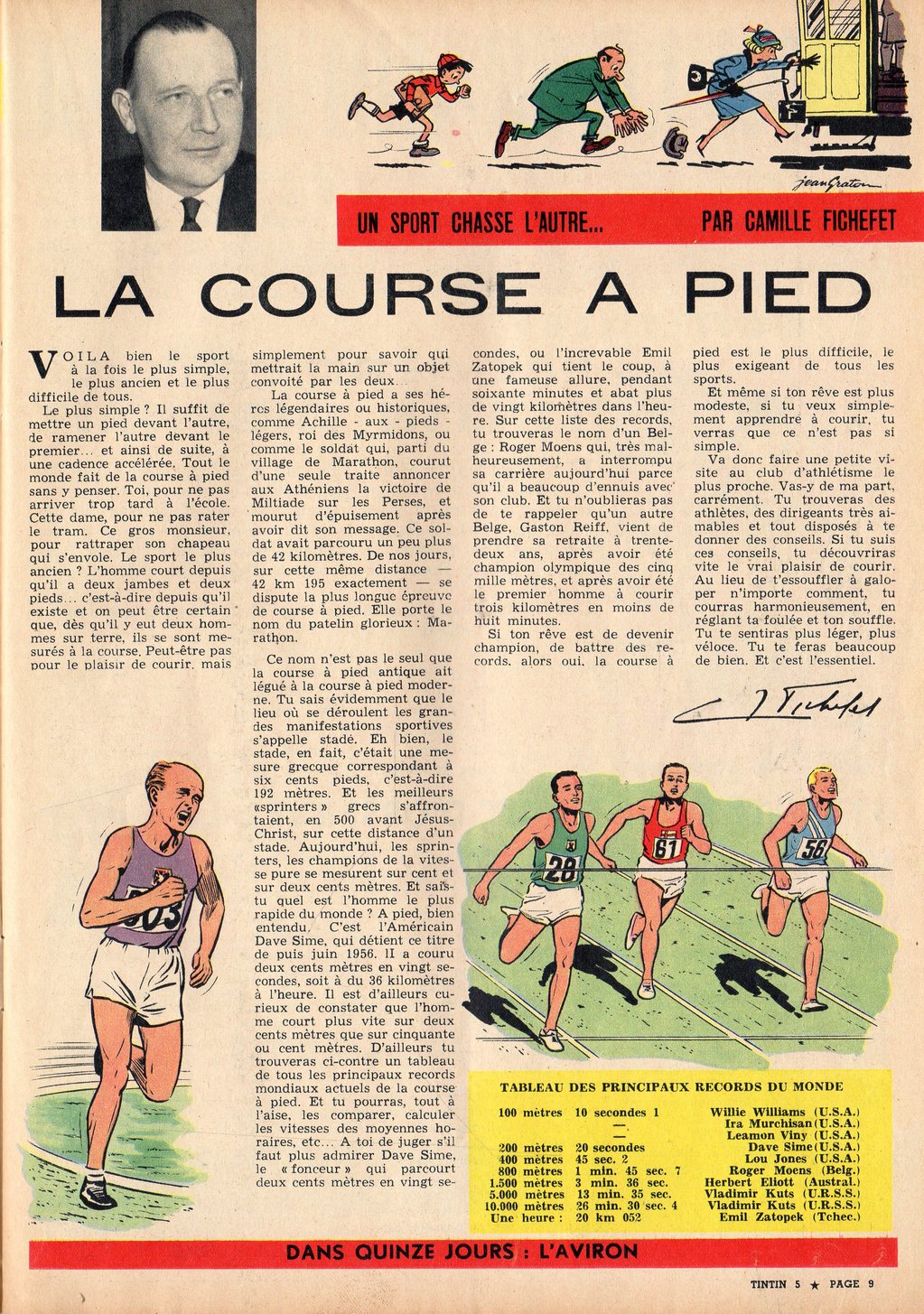Jean Graton - La course à pied - Tintin 1959 - 05