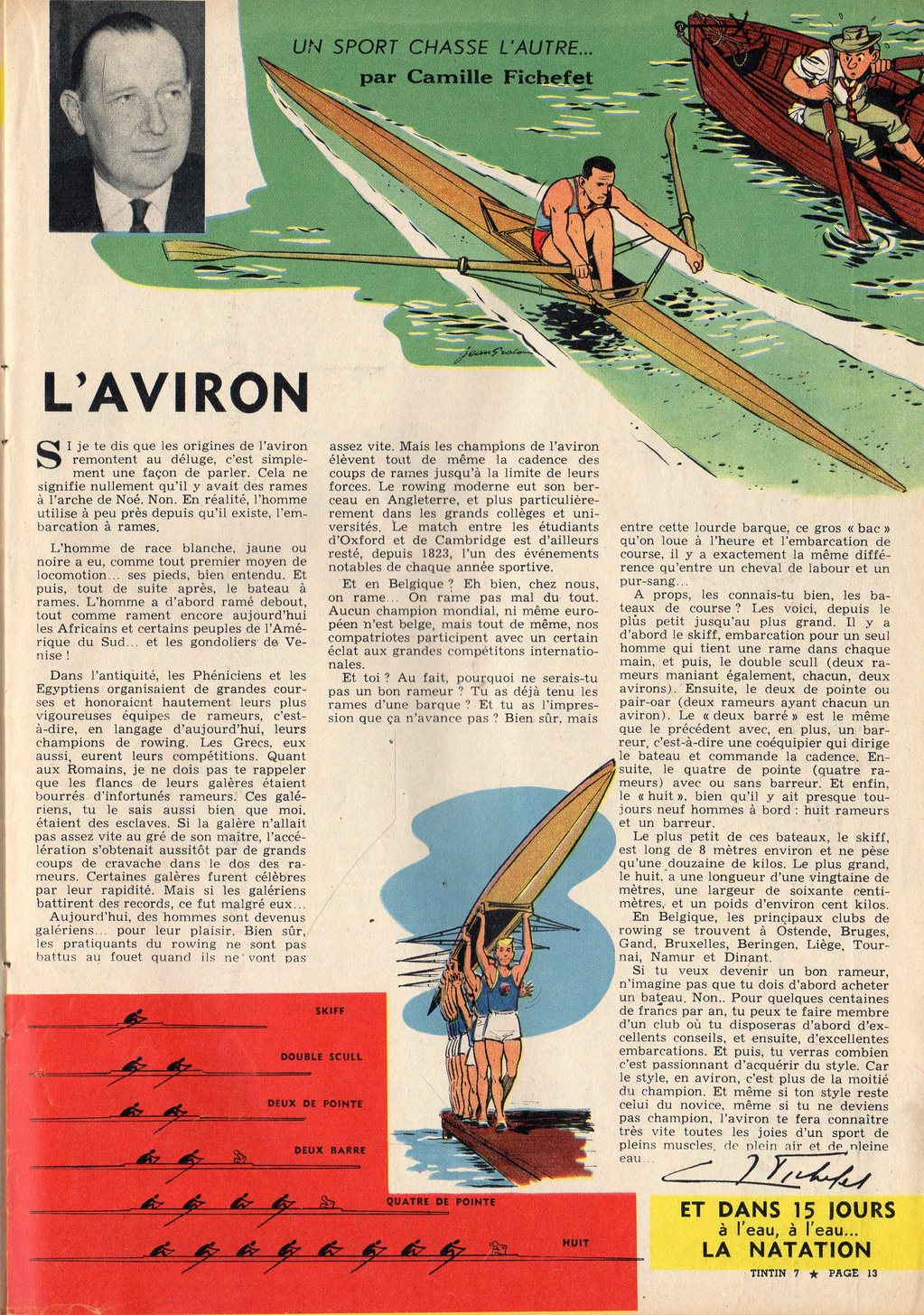 Jean Graton - L'aviron - Tintin 1959 - 07