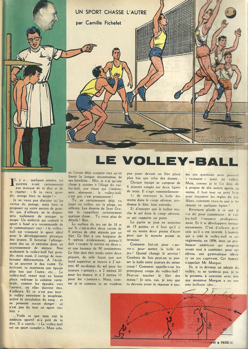 Jean Graton - Le volley-ball - Tintin 1959 - 22