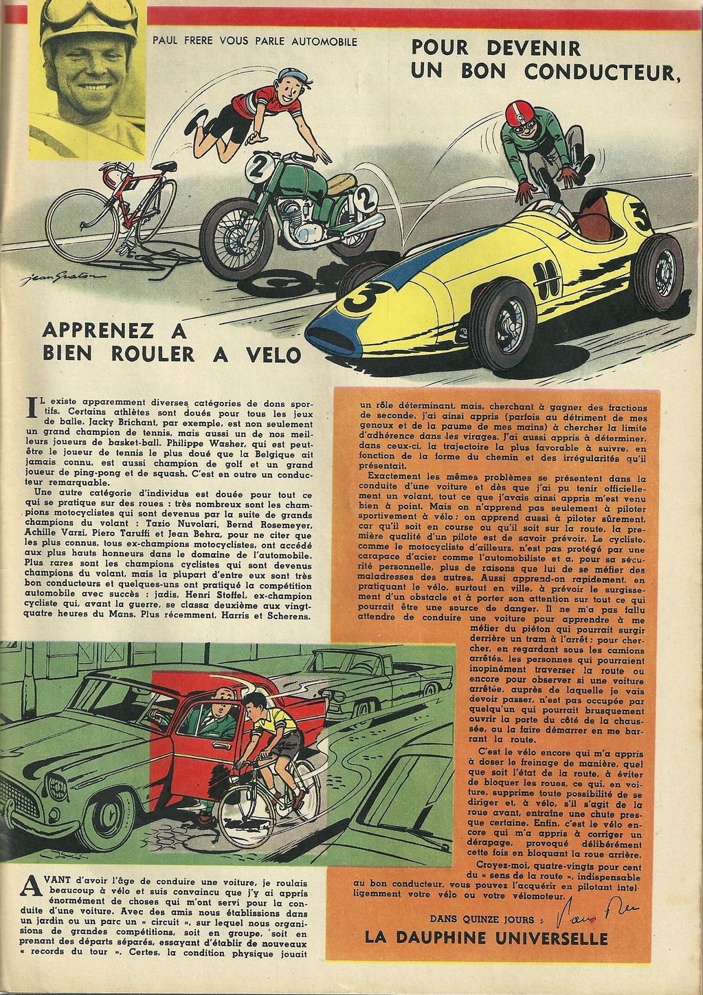 Paul Frère & Graton - Pour devenir un bon conducteur, ... - Tintin 1959 - 12