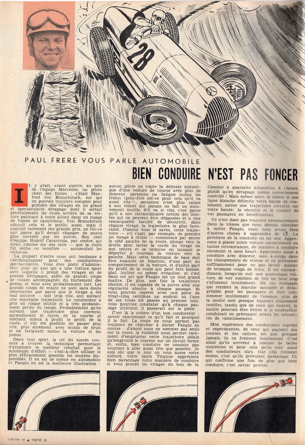 Paul Frère & Graton - Bien conduire n'est pas foncer - Tintin 1959 - 18