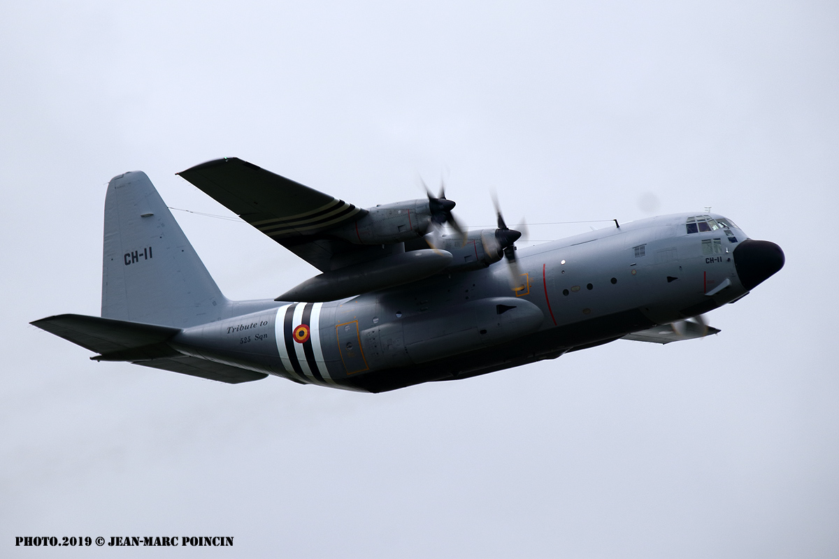 Lockheed C-130H n°382-4482 CH-11 Belgian AF honor of RAF 525sqn_Caen_Photo.2019©J-M POINCIN_4653mr