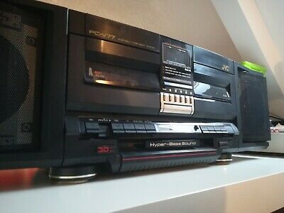 Poste-radio-double-Cassette-JVC-ref-PC-V77-Hyper-_1