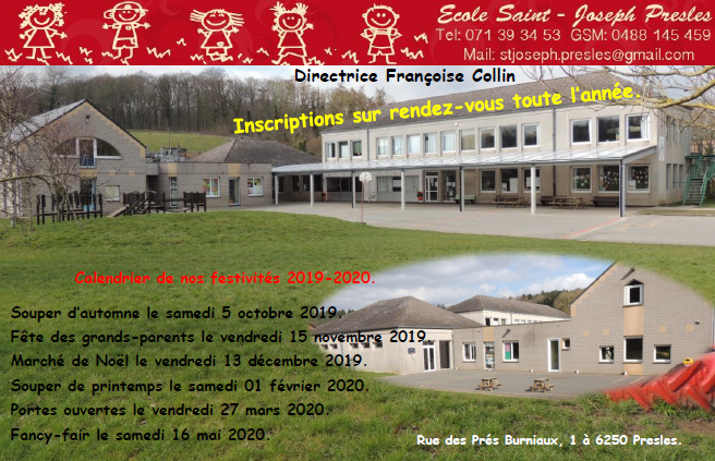 Bienvenue | Ecole Saint-Joseph Presles