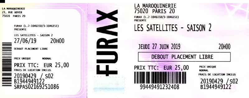LES SATELLITES SAISON 2, le 27/06/2019 La Maroquinerie (Paris) : compte rendu 19070610044923491616302042