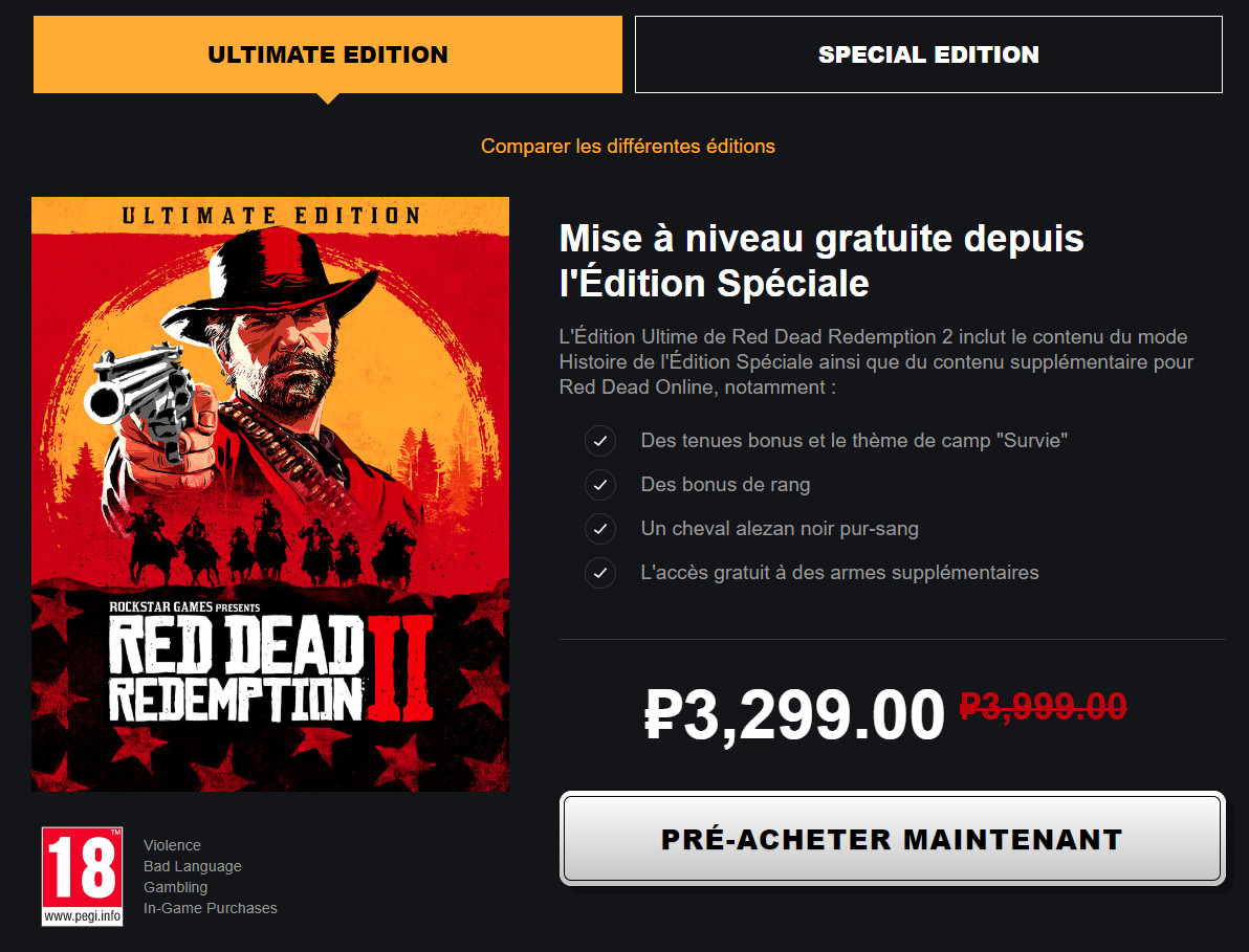 red dead redemption 2 pc price