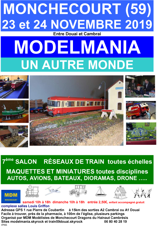 Expo de Monchecourt  MODELMANIA 2019 - 23 et 24novembre 2019 19111604384223828116513654