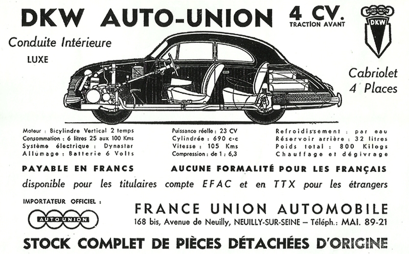 0 dkw france union auto