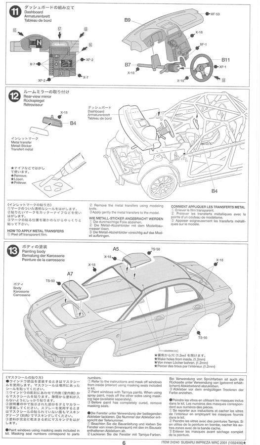 Subaru Impreza WRC 2001 (Ref 24240) - 1/24e [Tamiya] VwfFIb-18