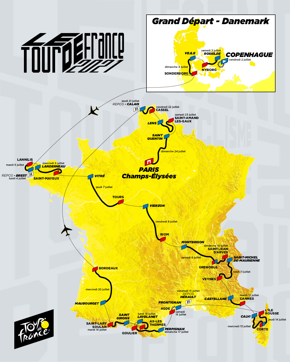 Carte TDF