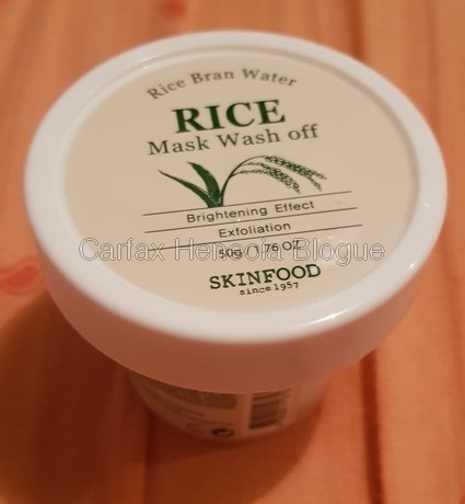 masque riz skinfood