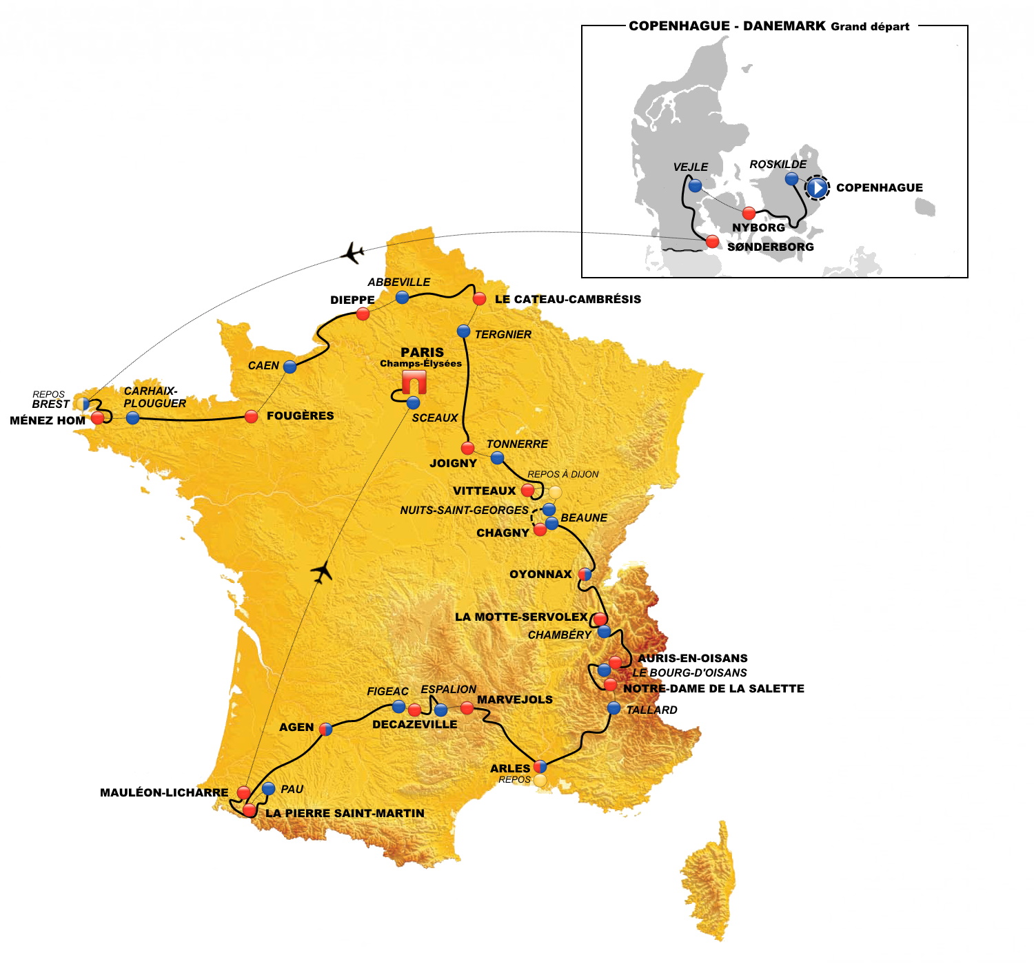 Tour De France 2022 Parcours Détaillé Etape 5 [Concours] Tour de France 2022 - Résultats p.96 - Page 44 - Le