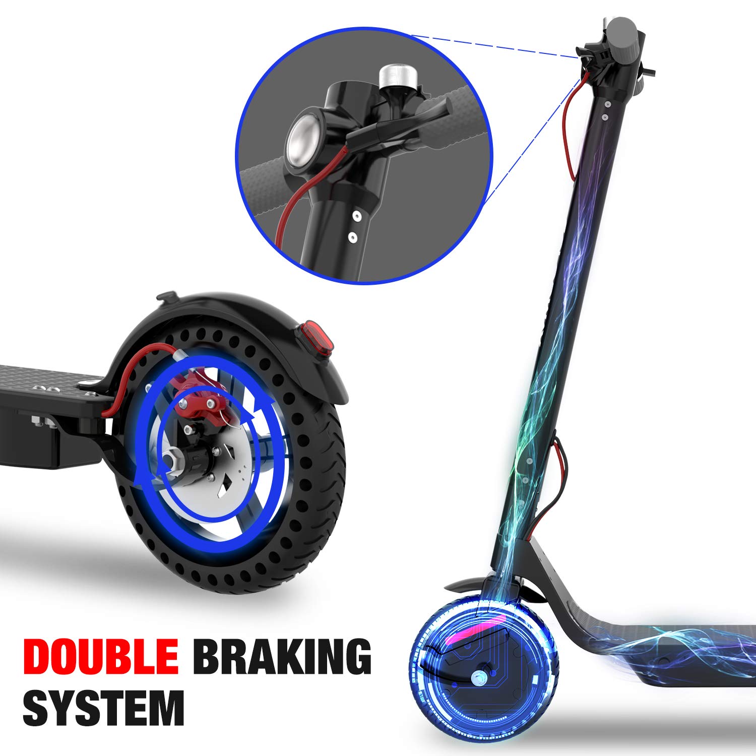 COLORWAY électrique, Pliable pour Enfant et Adulte Robuste avec LED