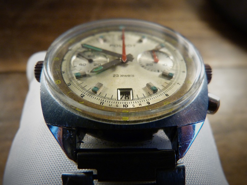 Mouvement De Montre Chronographe Vintage Poljot 3133 Soviétique - Pour Pièces Ou Restauration URSS