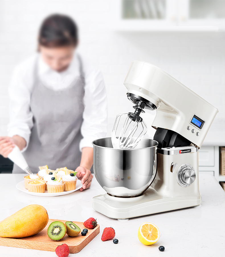 DEWELLING Robot Pâtissier 6L - 1500W Robot Cuisine Multifonctions - Robot Pétrin Batteurs Sur Socle, 6 vitesses - Robot patissier - Rue du Commerce - inactif