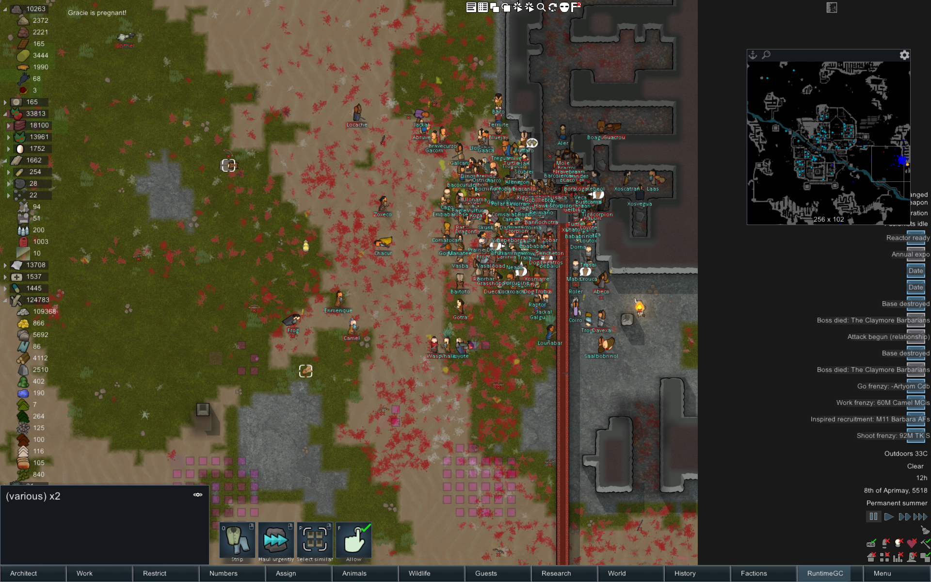 Allies dying horribly four days after they arrived --too late for battle anyway. Rimworld 1.0