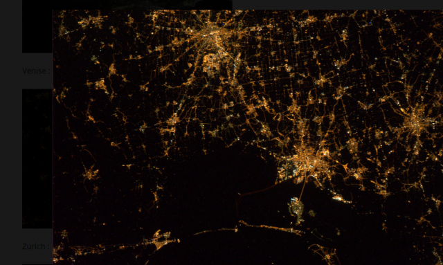 Venise la nuit- foto ISS oct 2019