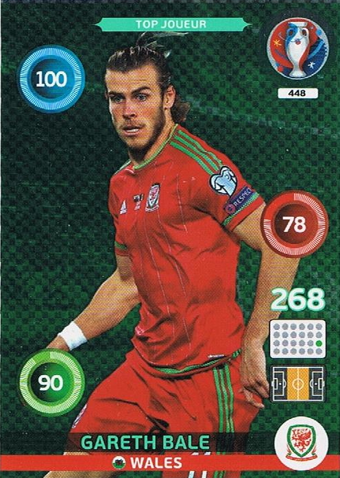 2016 Adrenalyn XL UEFA Euro France #448 Gareth Bale