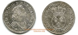 Louis XV 1/2 Ecu Vertugadin 1716 D