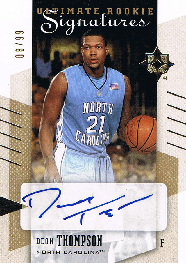 2010-11 Ultimate Collection #62 Deon Thompson AU