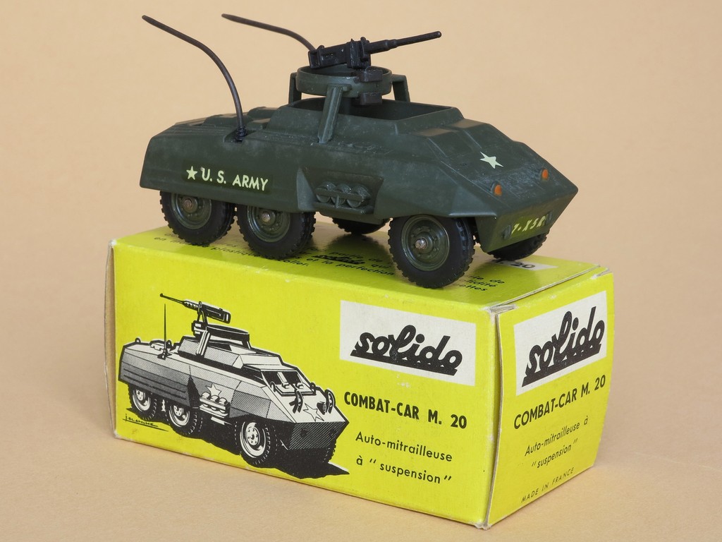 Le combat car Ford M20 avec figurines en miniature Solido au 1/50e