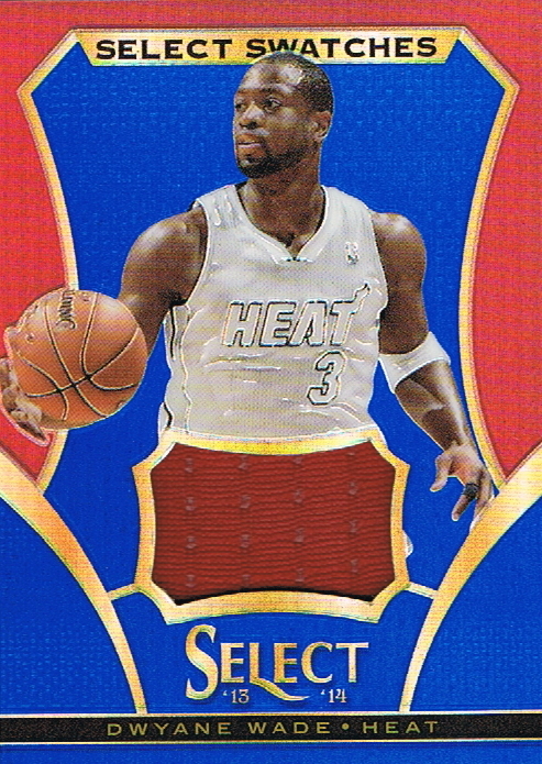 2013-14 Select Swatches Prizms Blue #17 Dwyane Wade