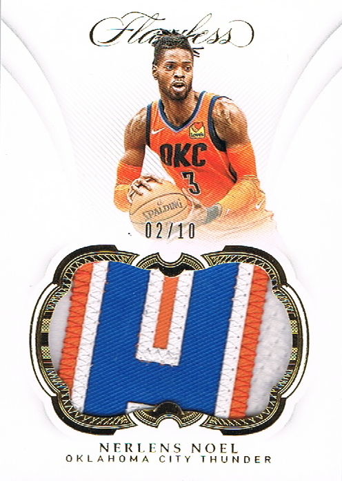 2018-19 Panini Flawless Patches Gold #27 Nerlens Noel