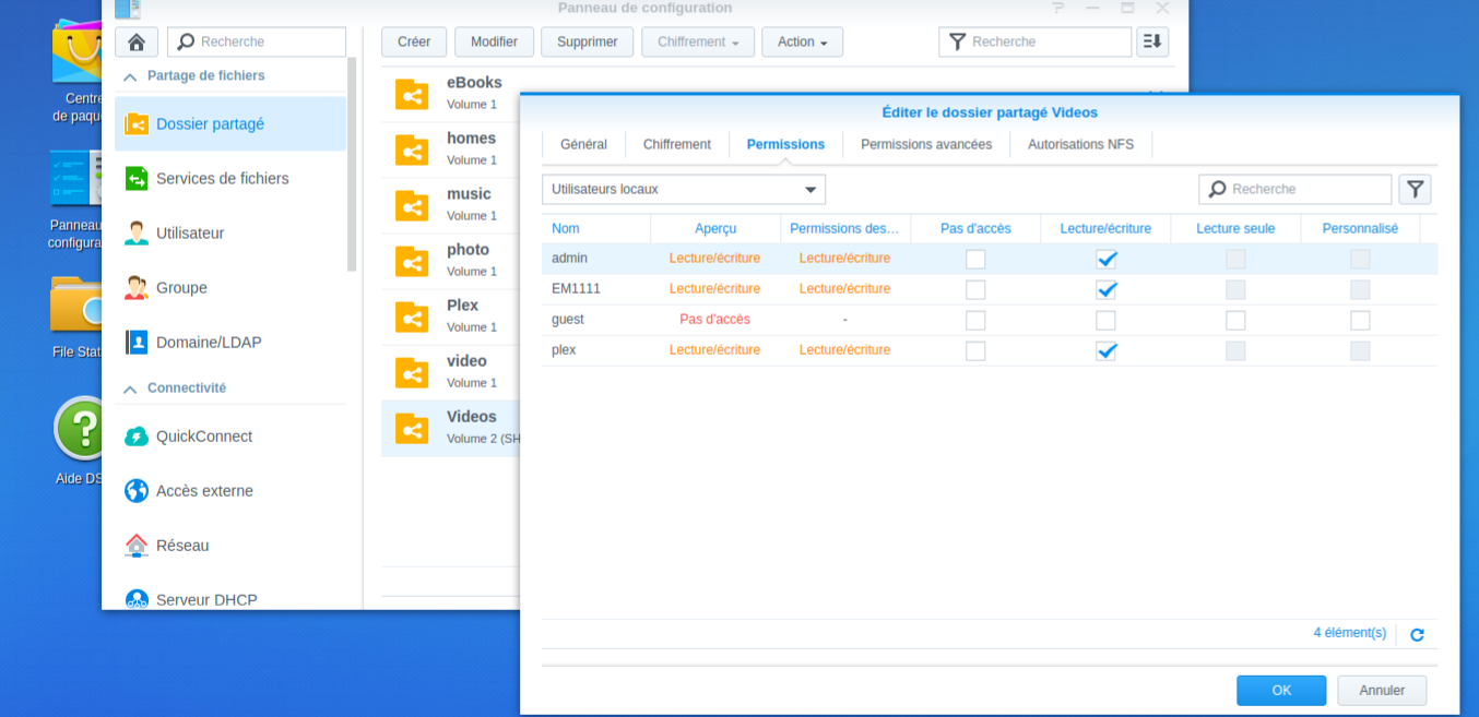 Dossier partagé Vidéos