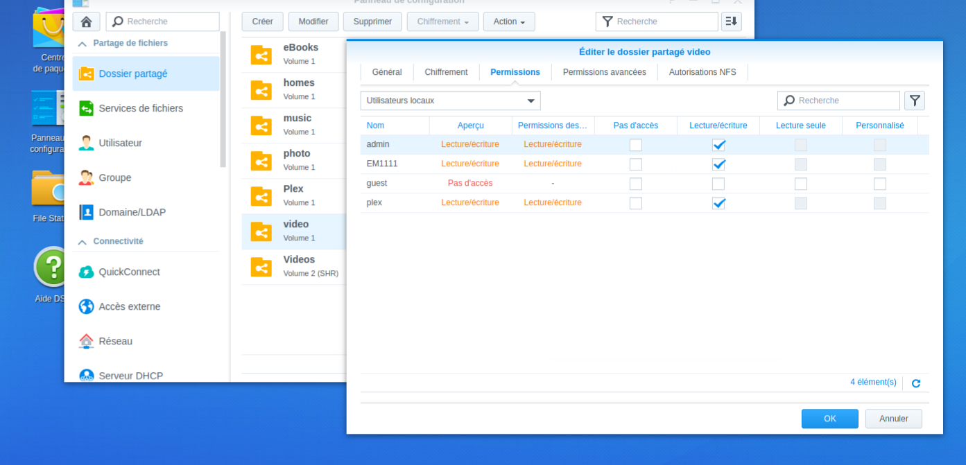 Dossier partagé Vidéo