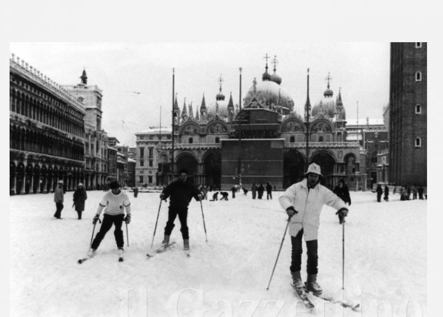 nevicata a Venezia-archive Gazzettino